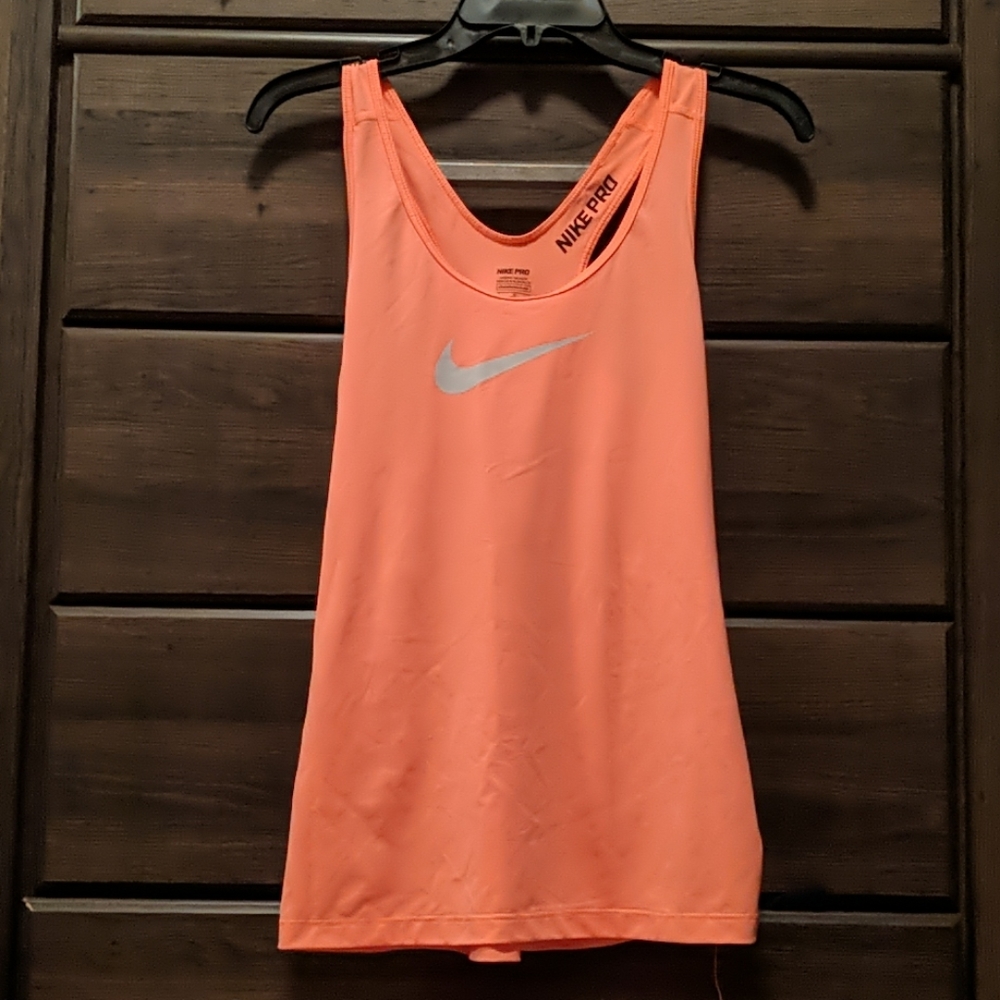Nike Pro Orange Tank Top